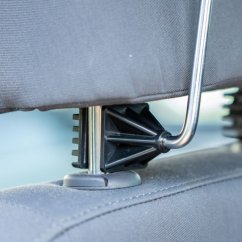 4CARS Cabide para encosto de cabeça cromado