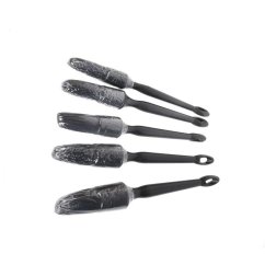 PR N03 set di pennelli per detailing, neri 5 pz