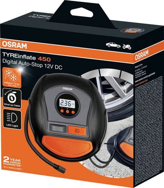 Compresseur numérique OSRAM TYREinflate 450
