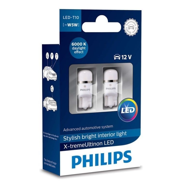 PHILIPS W5W 12V 1W X-tremeVision LED 6000K