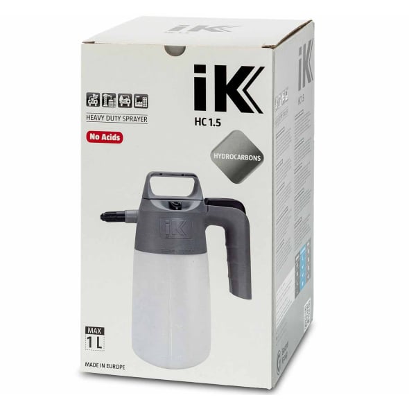 iK HC 1.5 - Pulverizador de pressão manual; resistente a produtos químicos