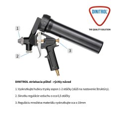 Pistola de pulverização DINITROL 9053 1-P para vedantes (DINITROL 750)