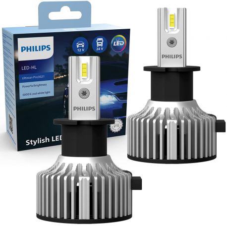 PHILIPS LED H3 Ultinon Essential 6000K 2 бр.