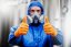 Guanti in nitrile GoGrip arancioni taglia L, 50 pz