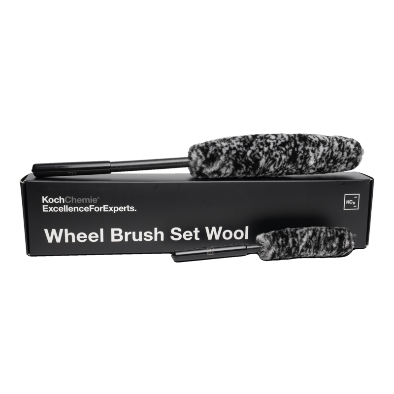 Koch Chemie Wheel Brush Set – Conjunto de escovas de lã para limpeza de rodas 2 peças
