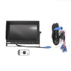 Monitor TFT9HD3 9" AHD 3 canais 4PIN 12/24V