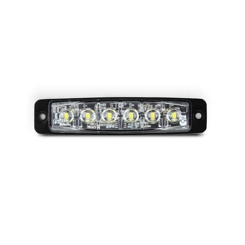 Pozicijska opozorilna LED luč, 12-24V, R65, oranžna 911F6-A