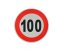 Reflexná samolepka označenie konštr. rýchlosti, 20cm 130km/h