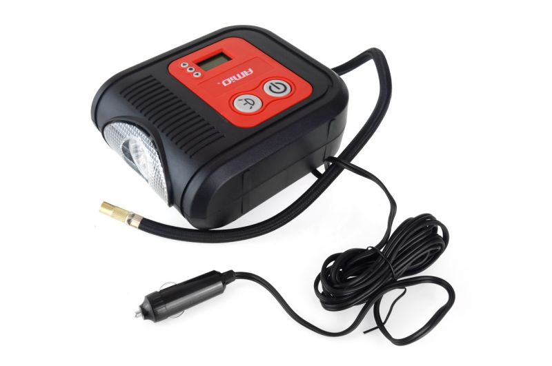 Cyfrowy kompresor samochodowy z LED 12V Acomp-10