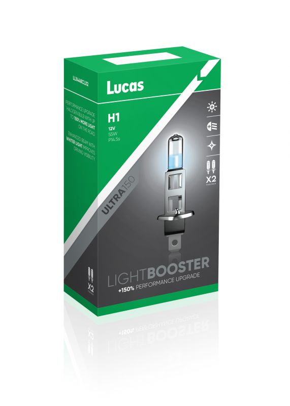 LUCAS Avtožarnice LUCAS H1 - 12V/55W, +150% Light Booster