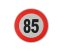 Reflexná samolepka označenie konštr. rýchlosti, 20cm 130km/h