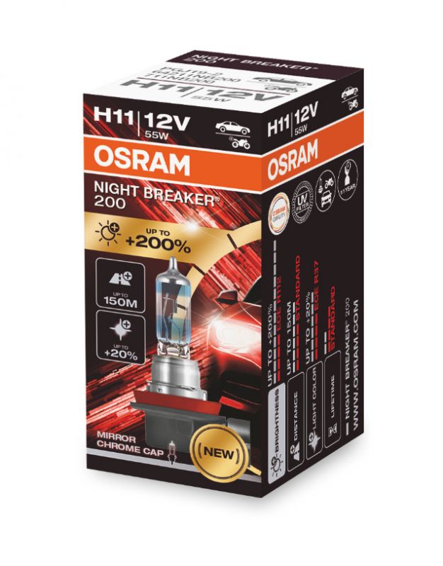 H11 OSRAM Night Breaker Laser +200% 1ks