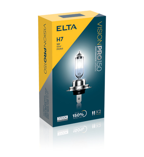 ELTA H7 12V 55W Vision PRO +150% BOX 2szt.
