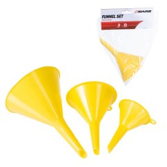 4CARS Plastic brandstoftrechters, set van 3 stuks