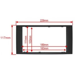 PF-2252 D plastic frame 2DIN VW Touareg Multivan Transporter