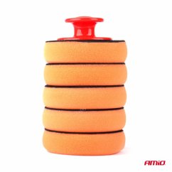 Conjunto de esponjas para encerar carro com cabo de 10cm, 5 unidades