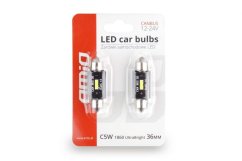 Lampadine LED CANBUS 1 SMD UltraBright 1860 Festoon siluro 36mm White 12V/24V