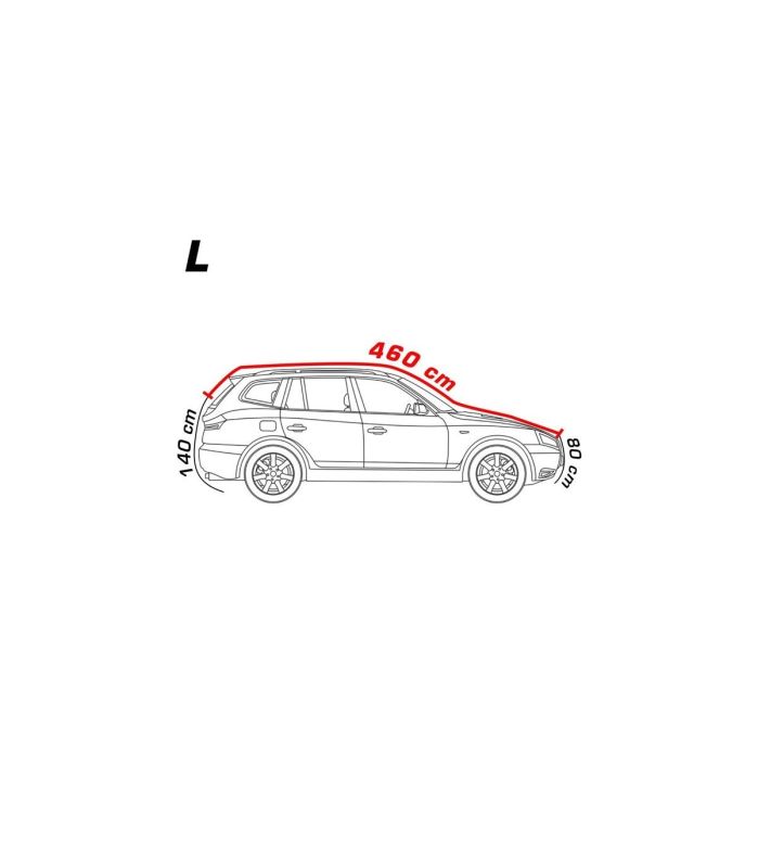 4CARS Copriauto anti-grandine - fodera in cotone - SUV L
