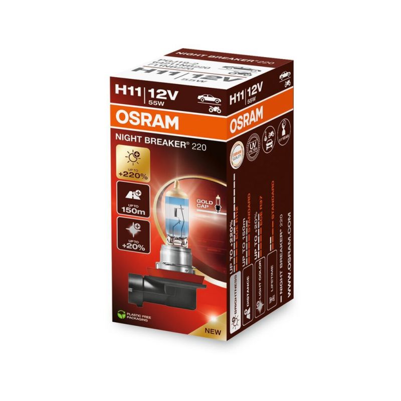 H11 OSRAM Night Breaker Laser +220% 64211NB220 1 unidade