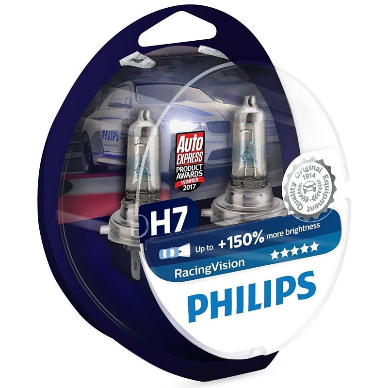 Philips 12V H7 55W PX26d RacingVision +150% Doboz