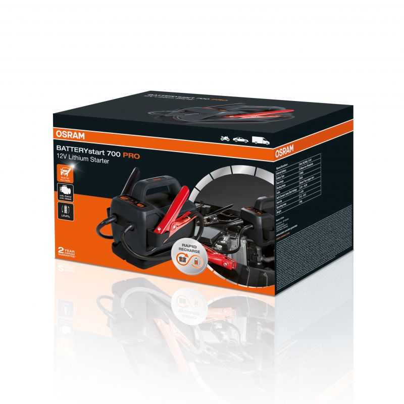 Ammattimainen litiumkäynnistyslähde OSRAM BATTERYstart PRO 700 OEBSPL700