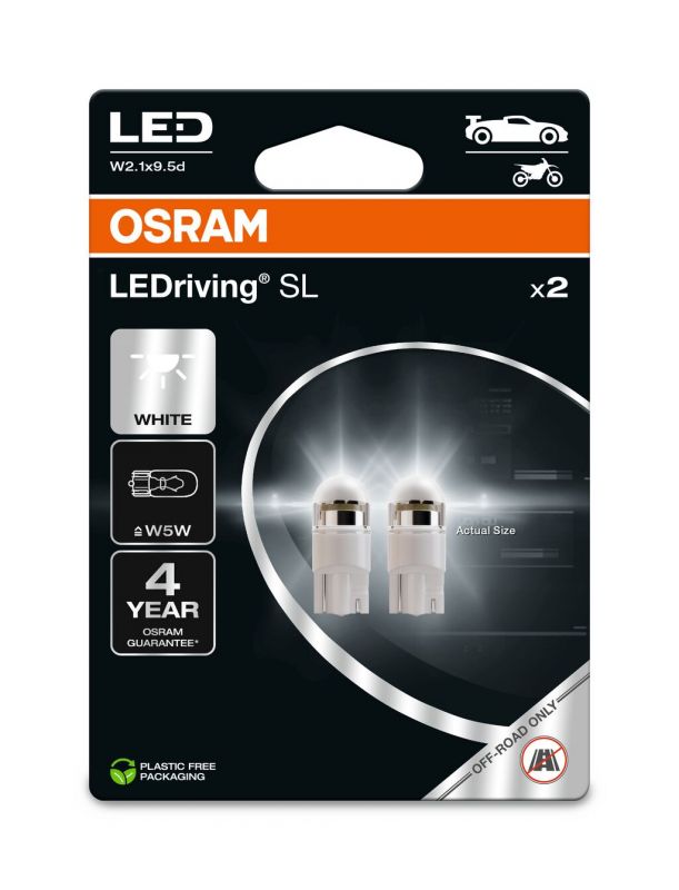 Osram LEDriving SL 2825DWP-2BL W5W 12V 6000K Cool White