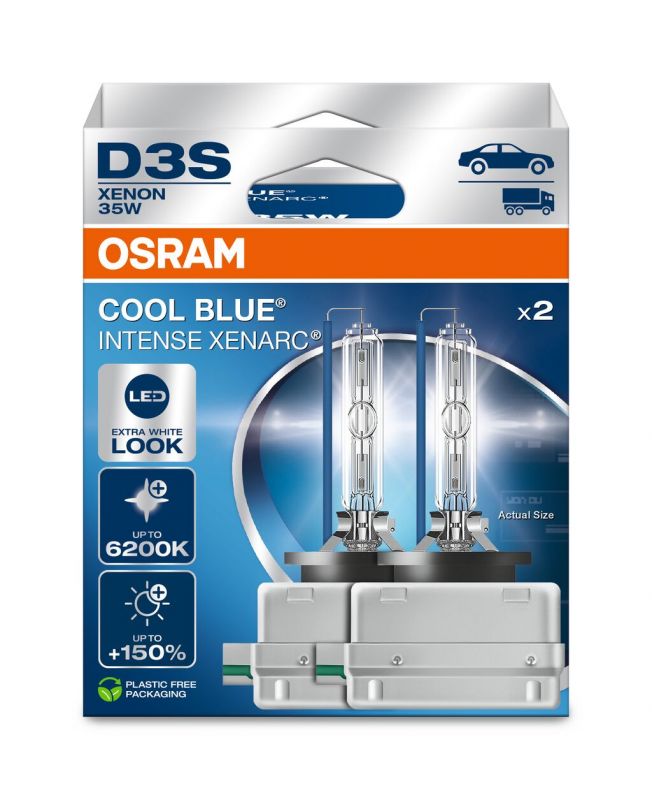 Osram xenonová výbojka D3S XENARC Cool Blue Intense 6200K +150% BOX