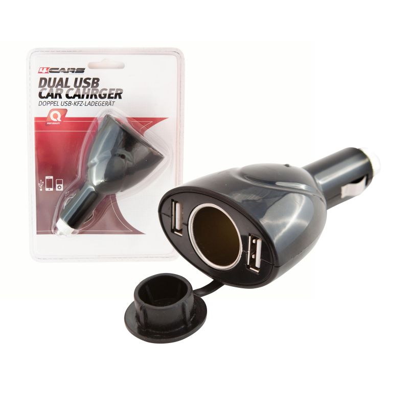 Conector 4CARS 2xUSB 12/24V