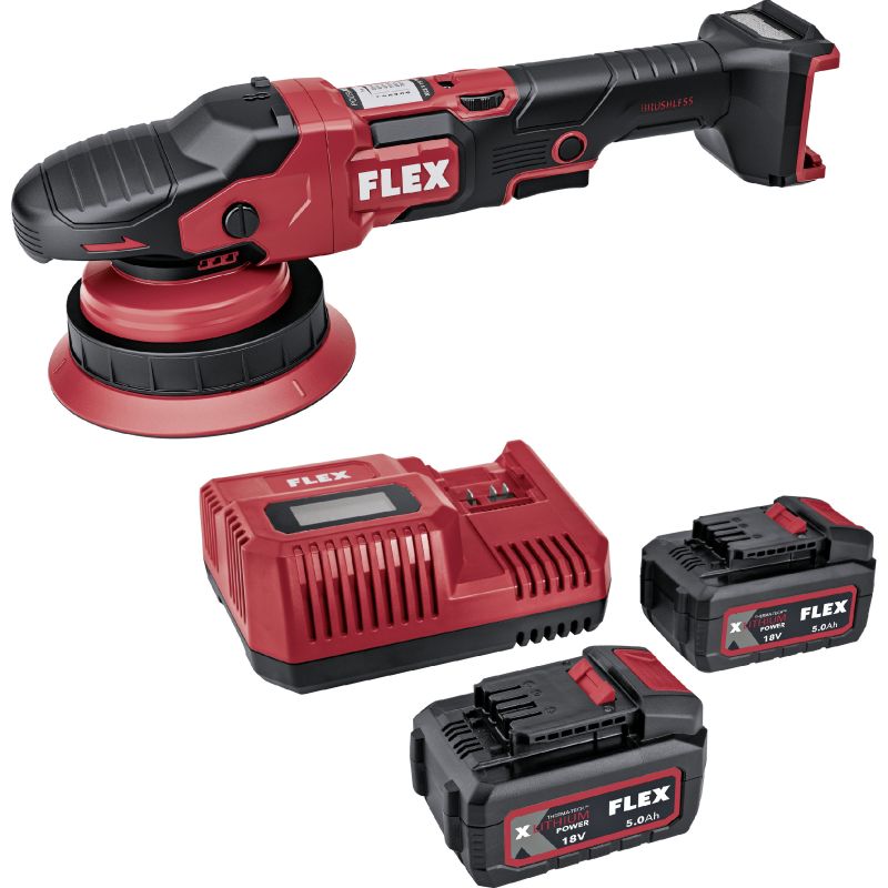 Flex XCE 8 150 18-EC Set - Aku-excentrická leštička s permanentní rotací 18 V