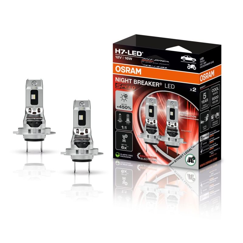 Osram H7 SPEED 2.gen +450% NIGHT BREAKER LED 64210DWNBSP450-2HB 6000K 2 stuks