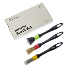 Koch Chemie Interior brush set - Conjunto de detalhamento 3 pincéis para limpeza de interiores