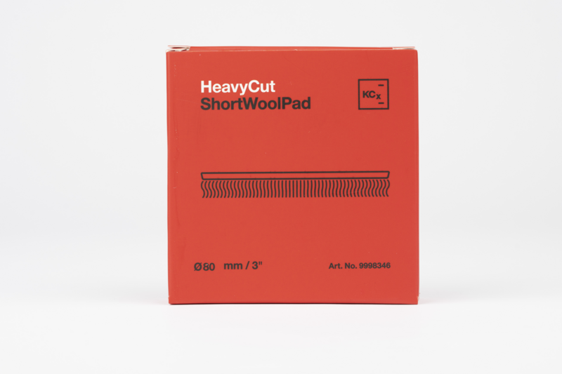KochChemie Heavy Cut Short Wool Pad 80mm - Disco de Polimento de Lã de Ovelha Curta