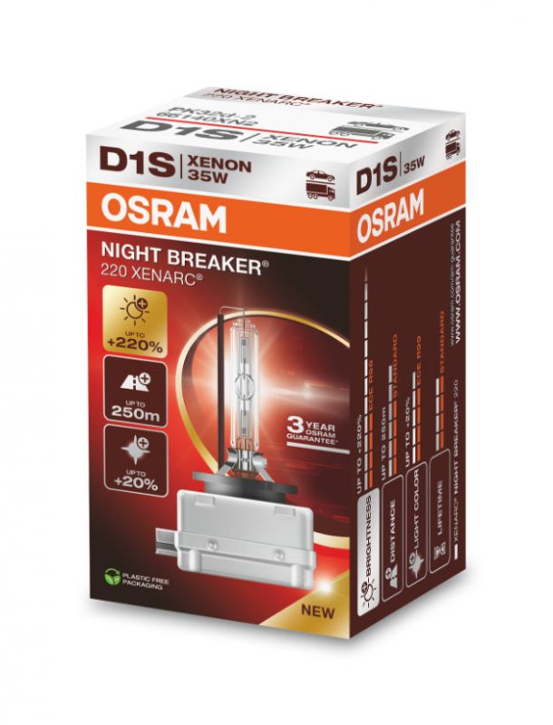 Osram xenonová výbojka D1S 66140XN2 NIGHT BREAKER LASER +220% 1ks