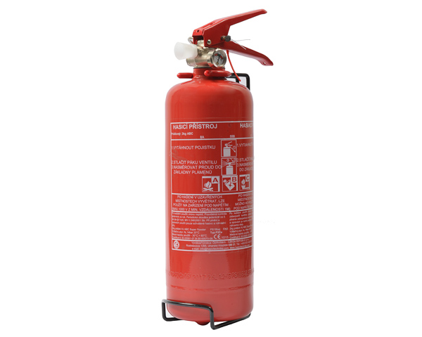 Práškový hasicí přístroj 2 kg s manometrem