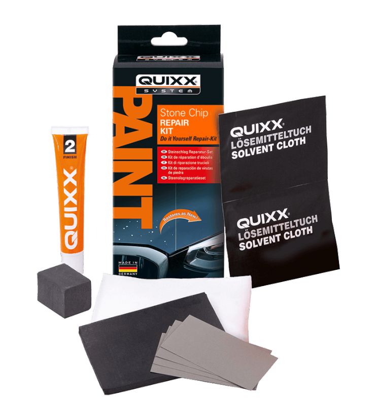 Quixx – StoneChip RepairKit – Komplet za popravilo poškodb laka zaradi kamenčkov