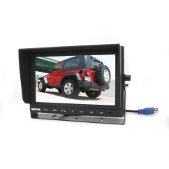 Monitor TFT9HD3 9" AHD 3 canais 4PIN 12/24V