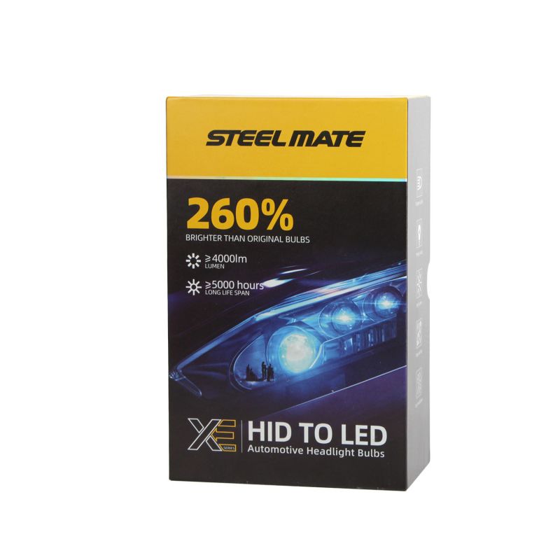LED D4S Zestaw żarówek LED do reflektorów STEELMATE
