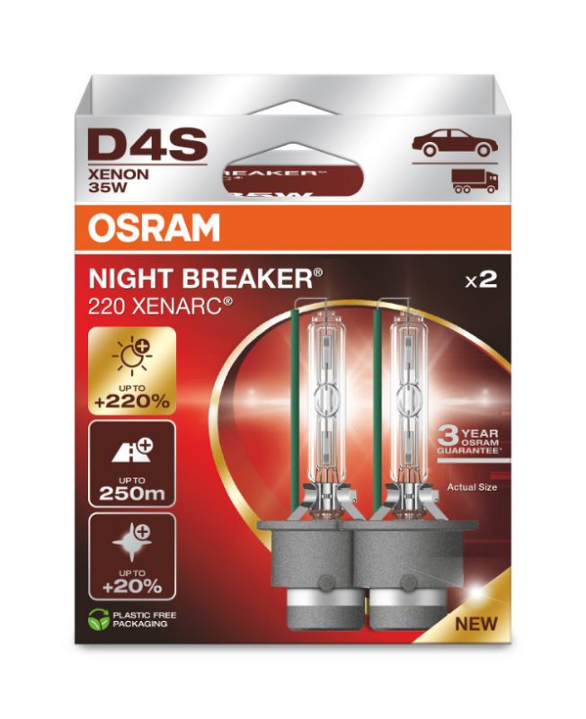 Bec xenon Osram D4S 12/24V 66440XN2-2HB NIGHT BREAKER LASER +220% BOX