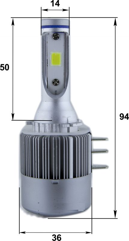 Kit di conversione LED H15 36W 6000K