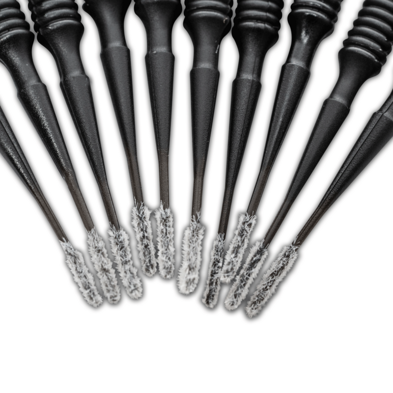 COLOURLOCK Mini Brush Set 10 peças – Mini pincéis para reparo de couro