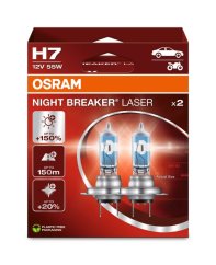 H7 OSRAM Night Breaker Laser +150% BOX 2 unidades