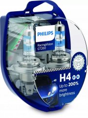 Philips RacingVision H4 GT200 +200% 12342RGTS2 BOX 2 unidades