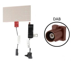 CAL-7677951 Calearo Antena de filme DAB ativa fantasma