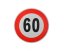 Reflexná samolepka označenie konštr. rýchlosti, 20cm 130km/h