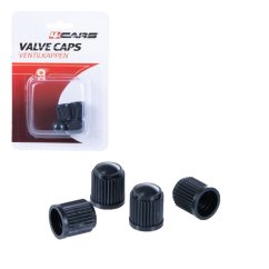 4CARS Ventilkappen schwarz, 4 Stk.
