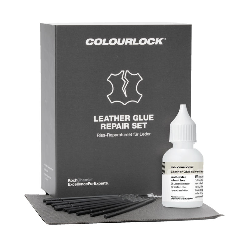 COLOURLOCK Leather Glue Repair Set - Kit de réparation du cuir avec colle