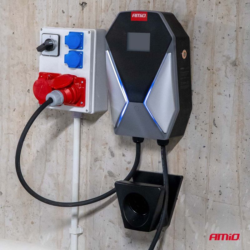 Trofazni zidni punjac za elektricna vozila 11kW 16A 400V AMiO-04842