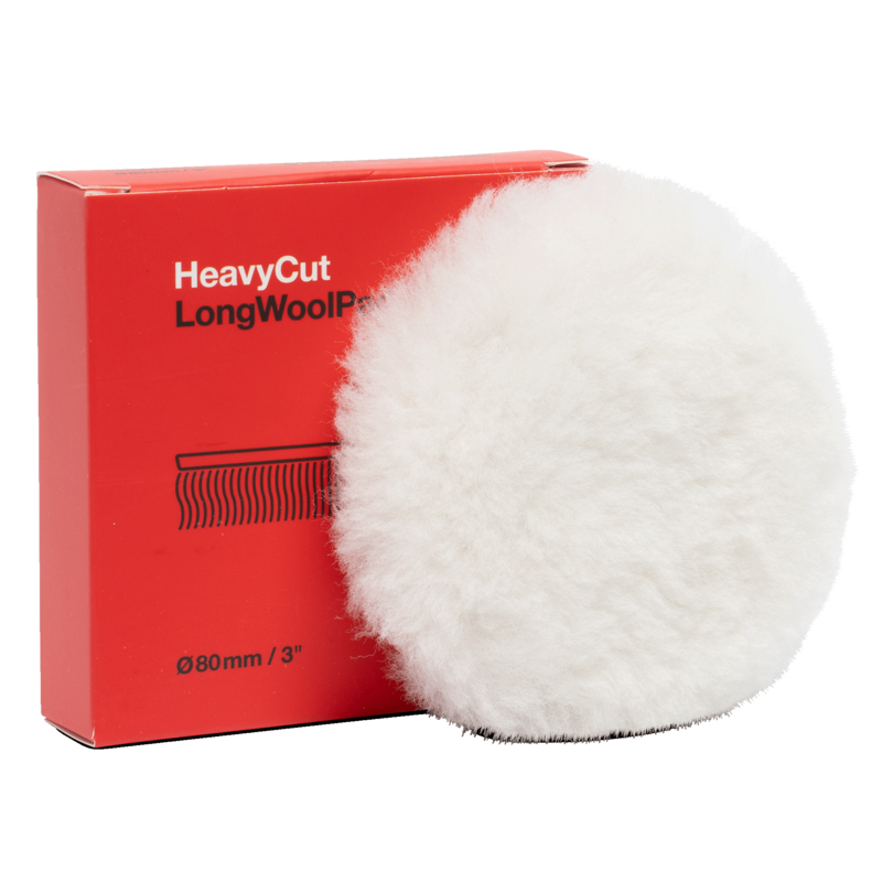 Koch Chemie Heavy Cut Long Wool Pad 80mm - Leštící kotouč z jehněčí kůže
