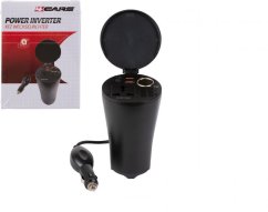 4CARS Jännitemuunnin 12V:stä 220V:hen 150W + 2xUSB 2,4A